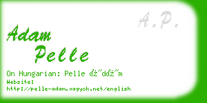 adam pelle business card